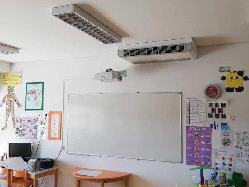 Quadro branco de porcelana para projeção ultra-curta distância